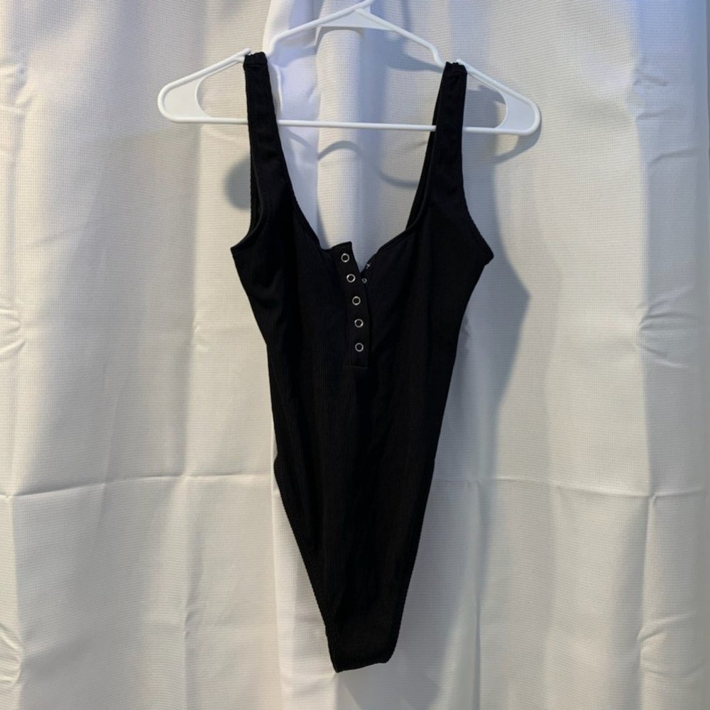 Black One-Piece Bathingsuit